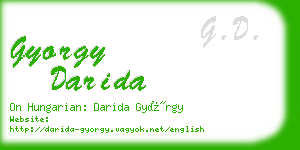 gyorgy darida business card